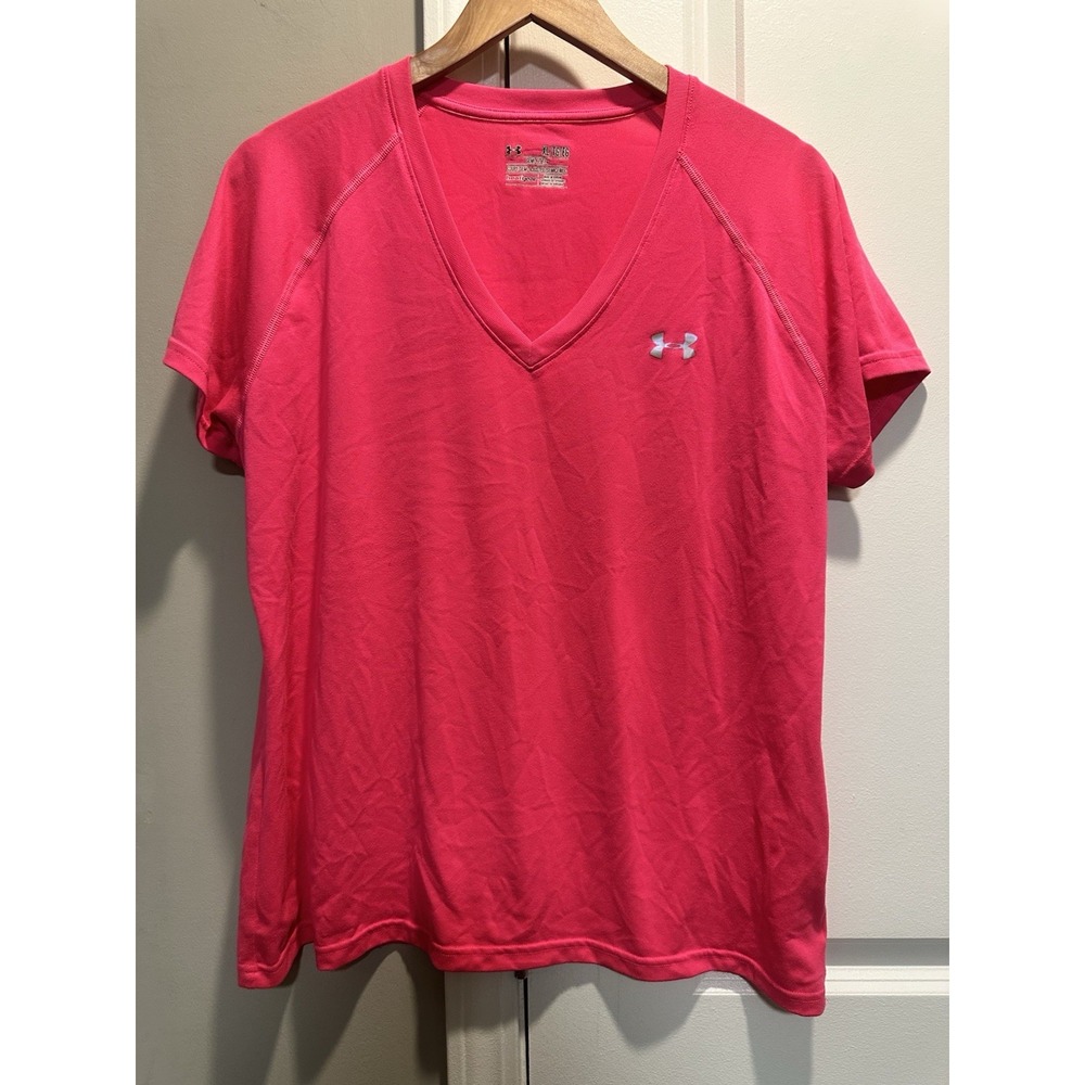 Under Armour Pink Vneck Tee XL